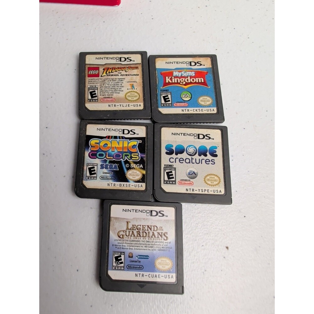 Nintendo DS Games Mixed Lot of 6 Cartridges Only Not Tested